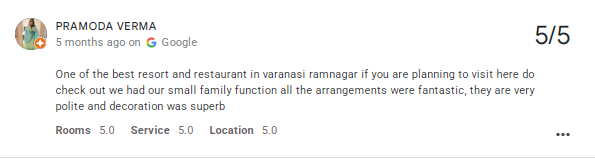 BEST RESORT IN VARANASI